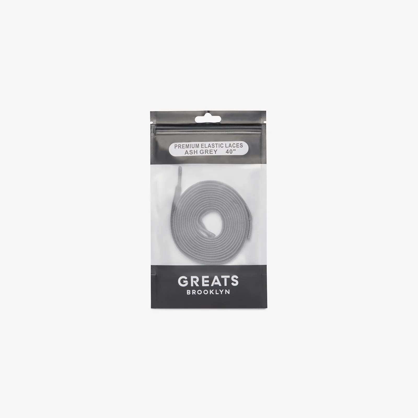 GREATS Premium Elastic Laces - Ash Grey